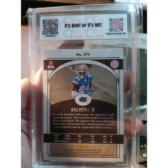 Kyle Pitts Graded Rookie & Rookie Relic Lot - Picture 6 of 6